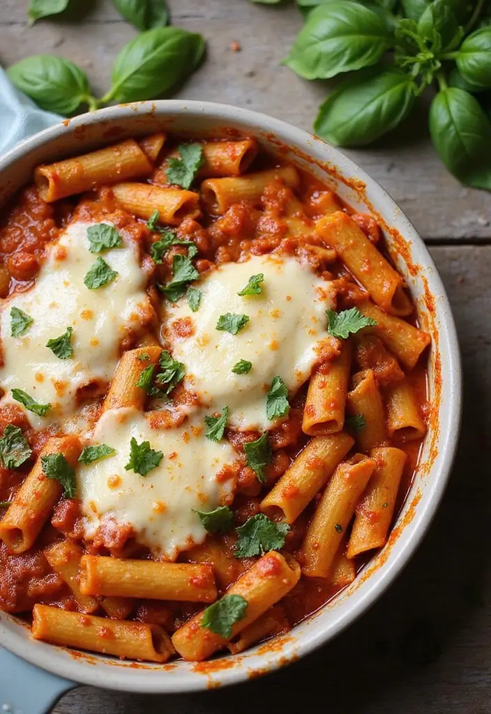 27 Cozy Family Meal Ideas to Create Warm Gatherings 4. Cheesy Baked Ziti