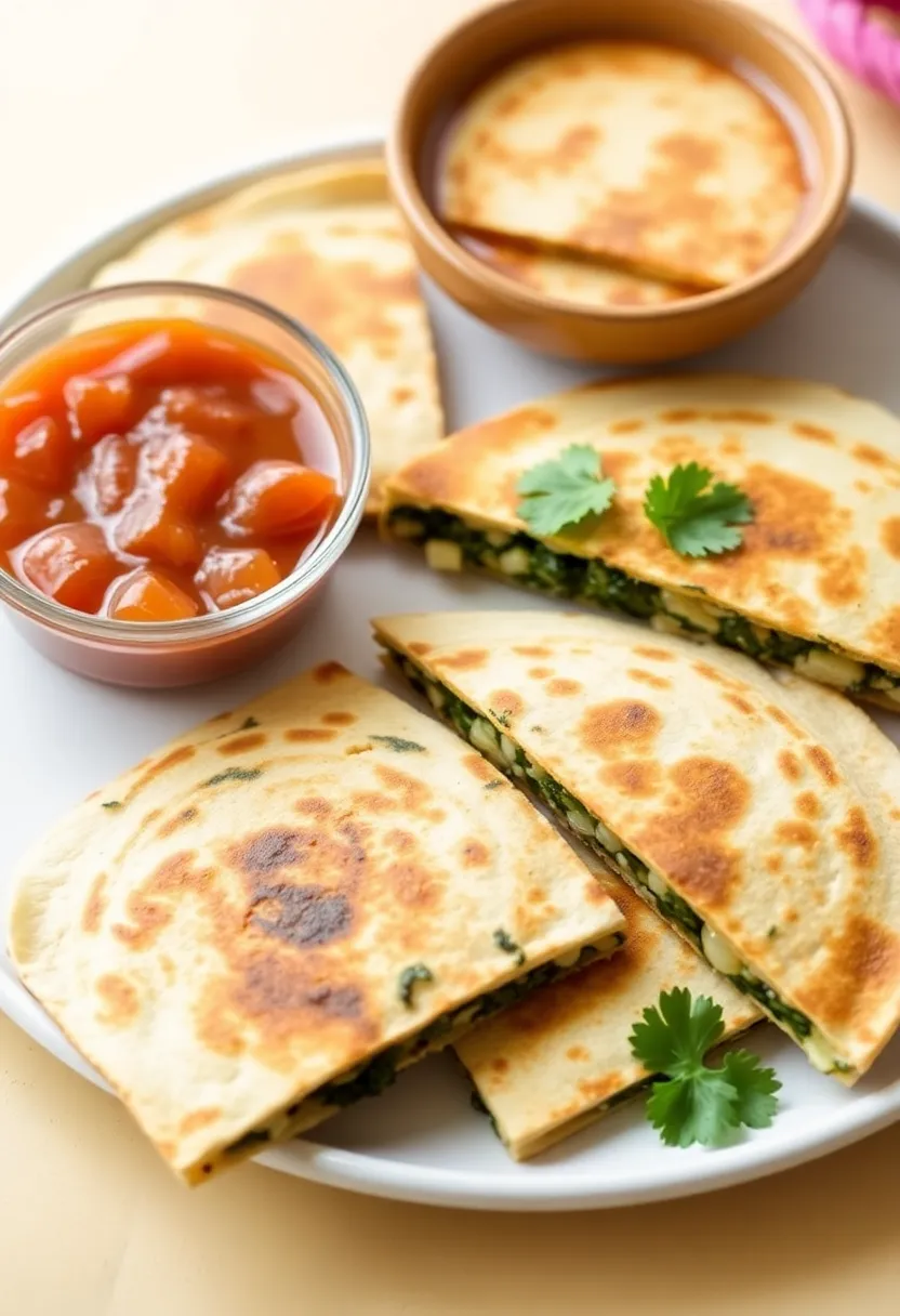27 Easy Dinner Ideas for Family and Quick Weeknight Meals for Kids - 13. Easy Spinach and Cheese Quesadillas