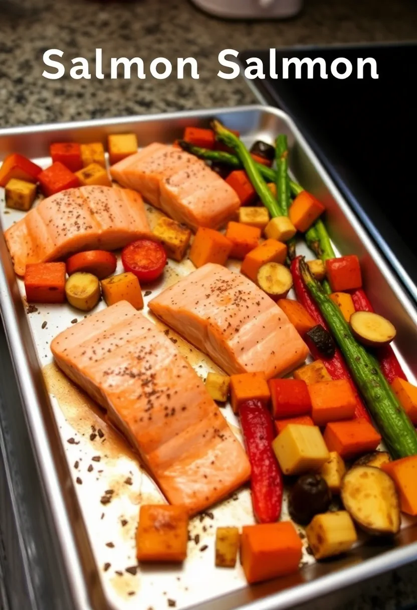 27 Easy Dinner Ideas for Family and Quick Weeknight Meals for Kids - 4. Sheet Pan Salmon and Veggies