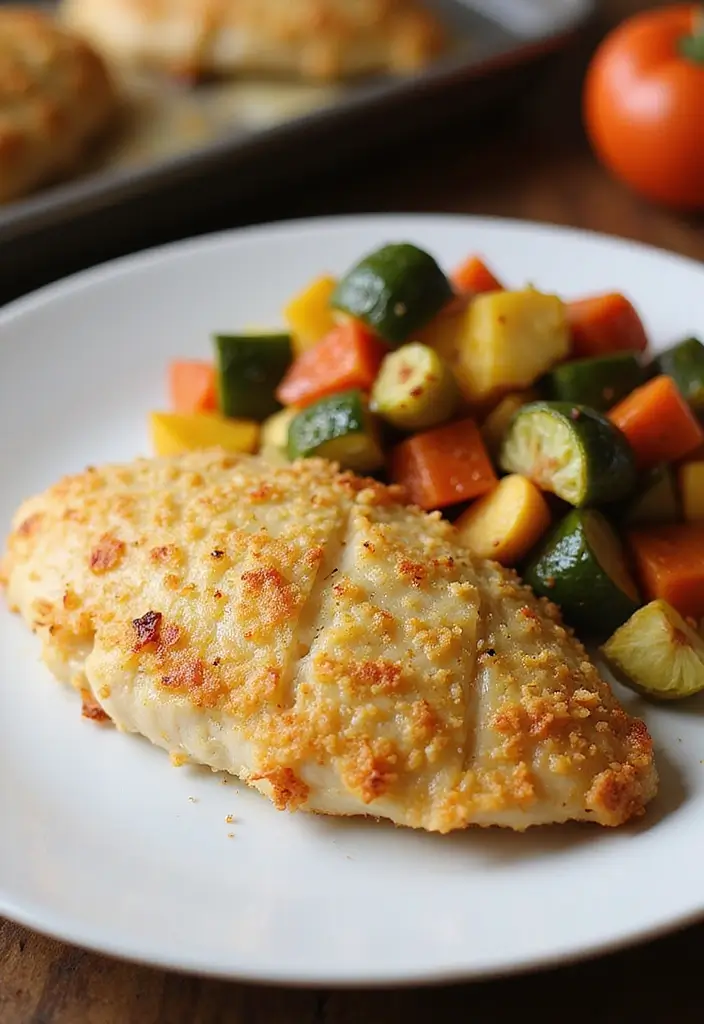 27 Easy Family Dinner Meal Ideas for Any Night - 12. Baked Parmesan Crusted Chicken