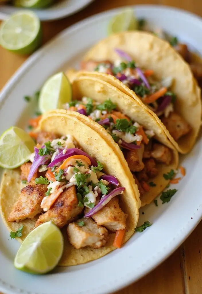 27 Easy Family Dinner Meal Ideas for Any Night - 26. Easy Baked Fish Tacos