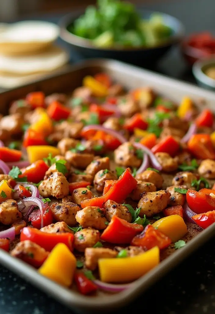 27 Easy Family Dinner Meal Ideas for Any Night - 3. Sheet Pan Fajitas