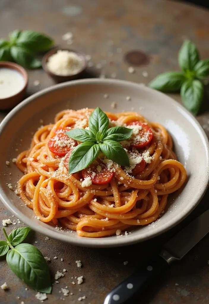 27 Easy Family Dinner Meal Ideas for Any Night - 4. Creamy Tomato Basil Pasta