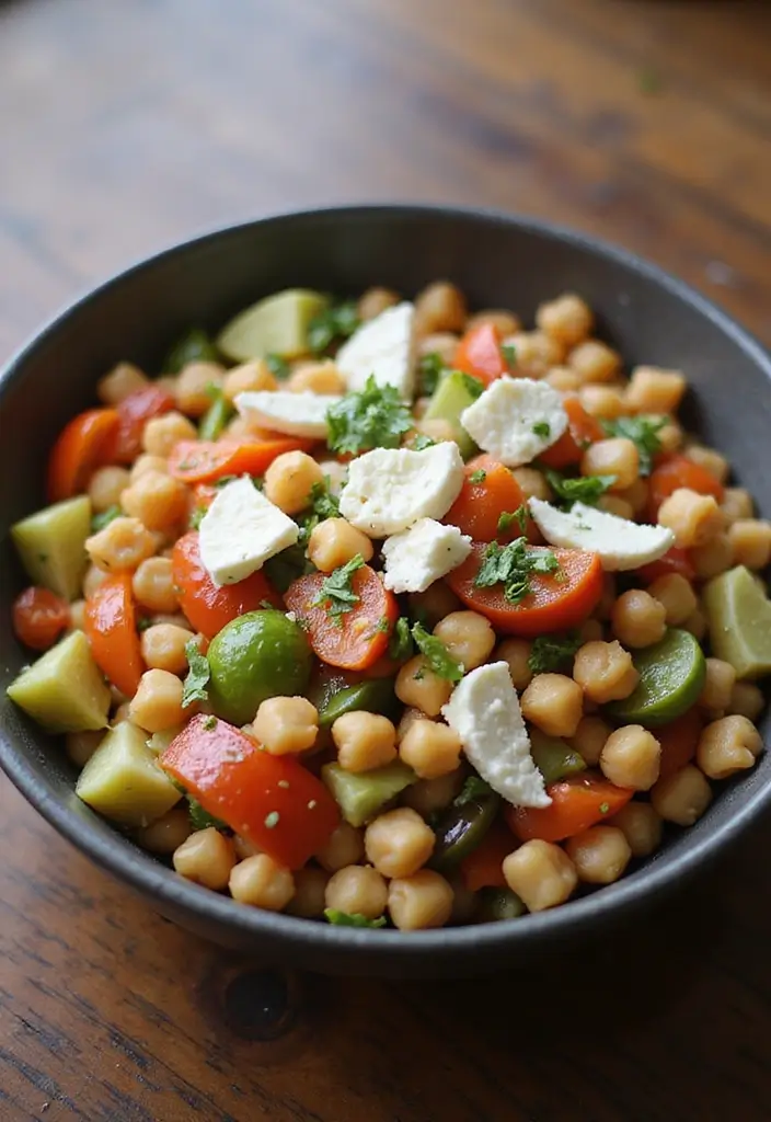 27 Easy Family Dinner Meal Ideas for Any Night - 8. Mediterranean Chickpea Salad