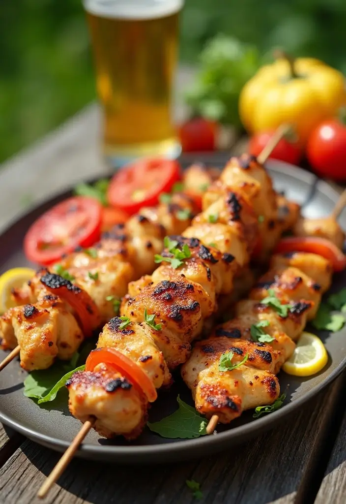 27 Family Friendly Gluten Free Meals for Dinner - 11. Grilled Chicken Skewers