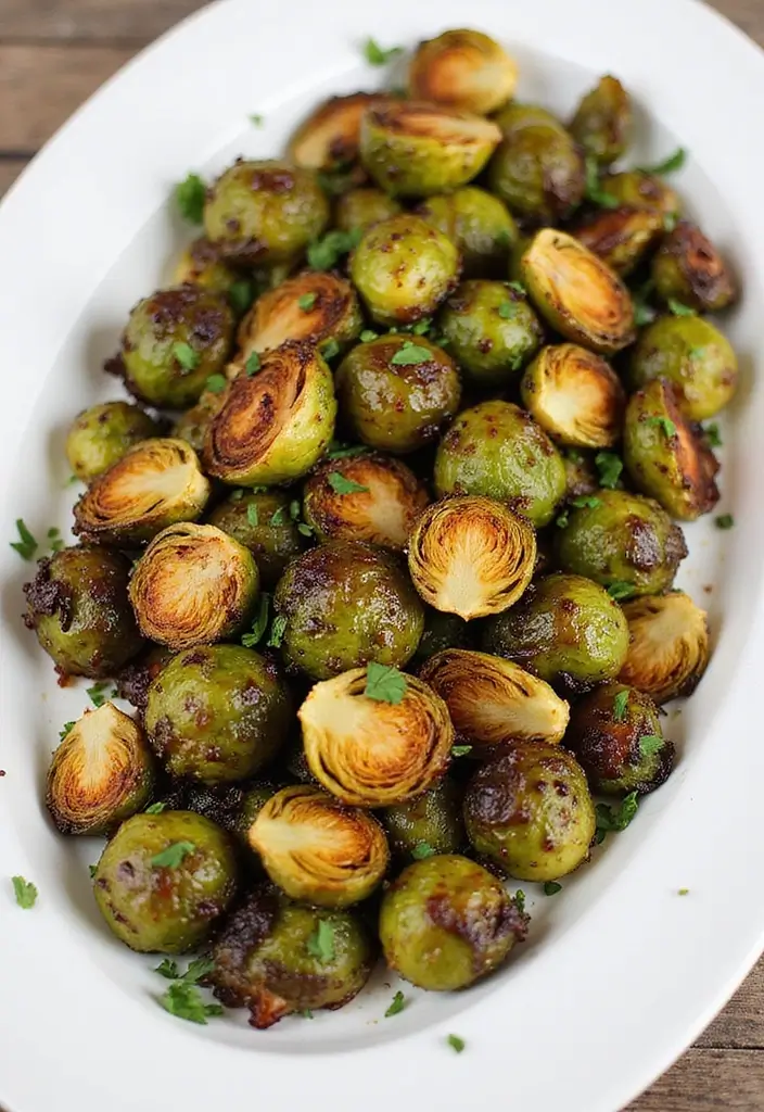 27 Family Friendly Gluten Free Meals for Dinner - 17. Balsamic Glazed Brussels Sprouts