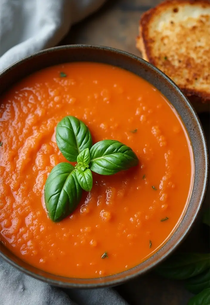 27 Family Friendly Gluten Free Meals for Dinner - 6. Creamy Tomato Basil Soup