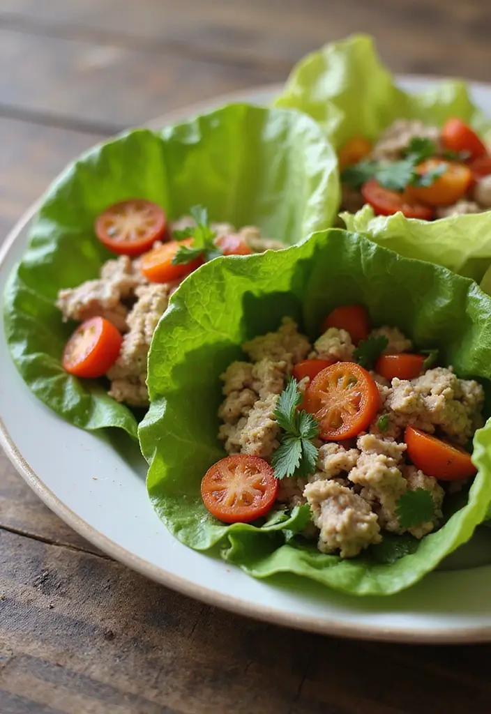 27 Family Friendly Gluten Free Meals for Dinner - 7. Turkey Taco Lettuce Wraps