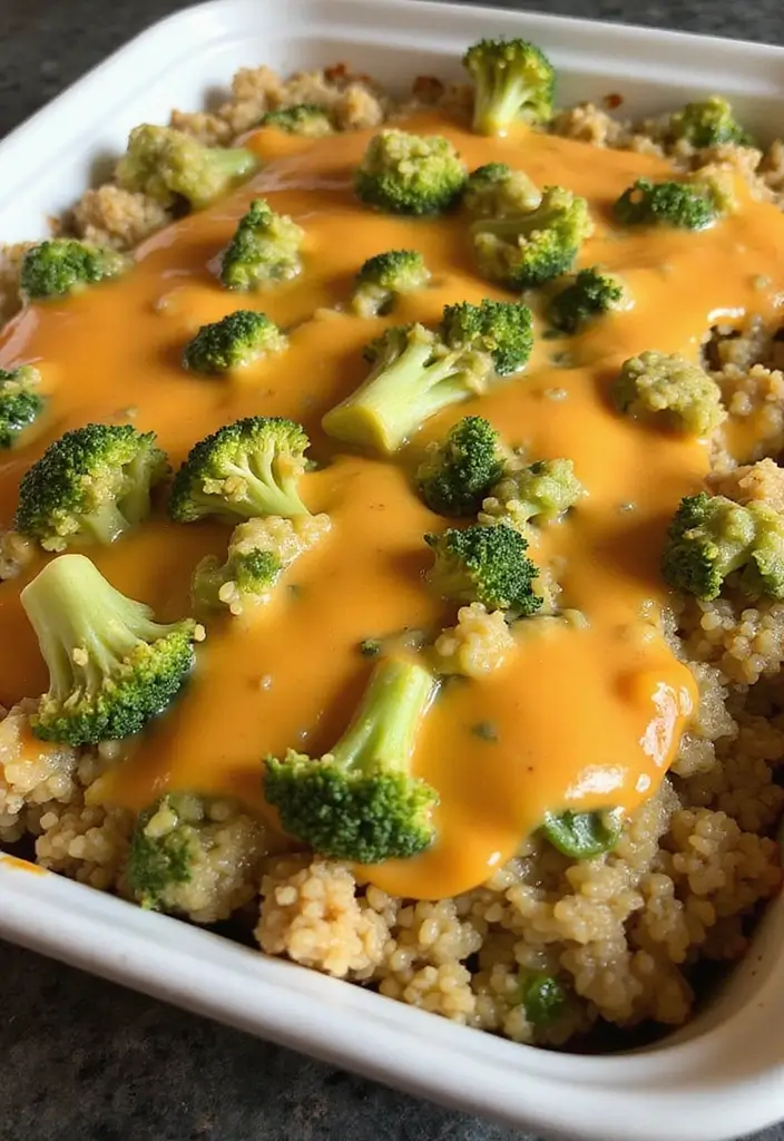 27 Family Friendly Gluten Free Meals for Dinner - 8. Broccoli Cheddar Quinoa Bake