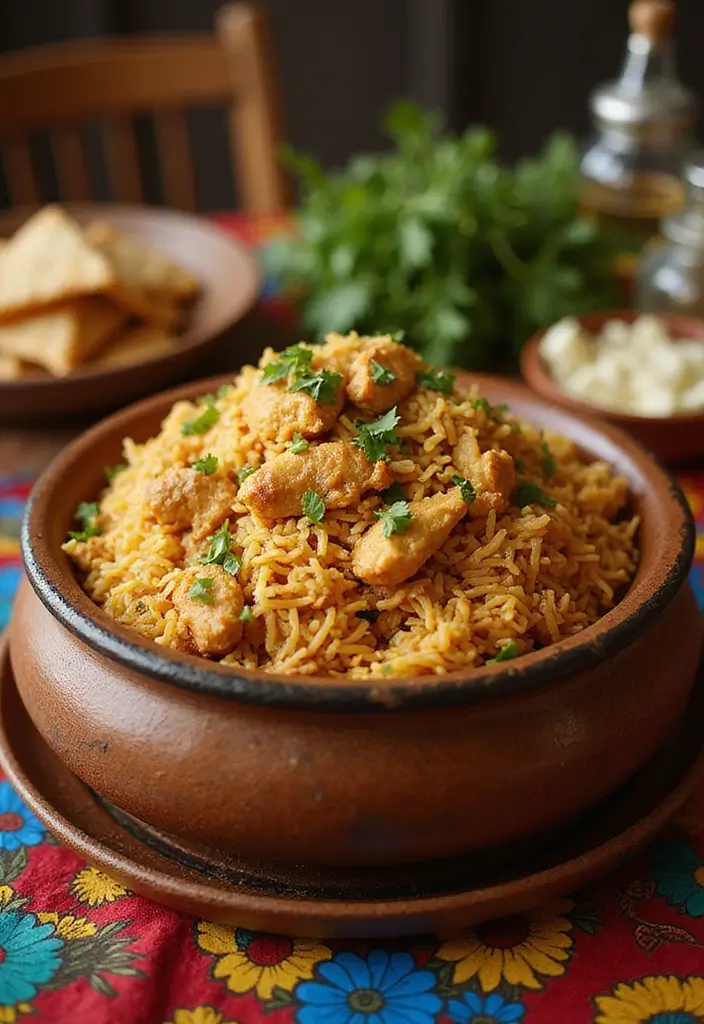 27 Family Meal Ideas for Ramadan That Bring People Together - 1. Chicken Biryani: A Festive Delight