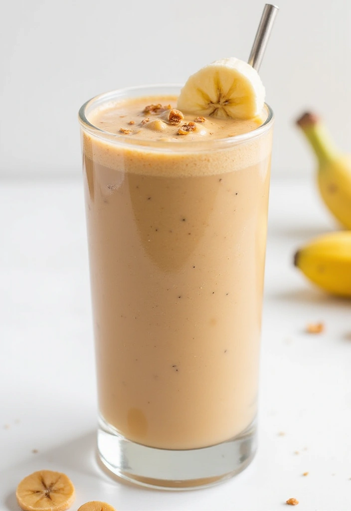27 Gluten Free Family Meal Recipes Everyone Will Enjoy - 20. Peanut Butter Banana Smoothie