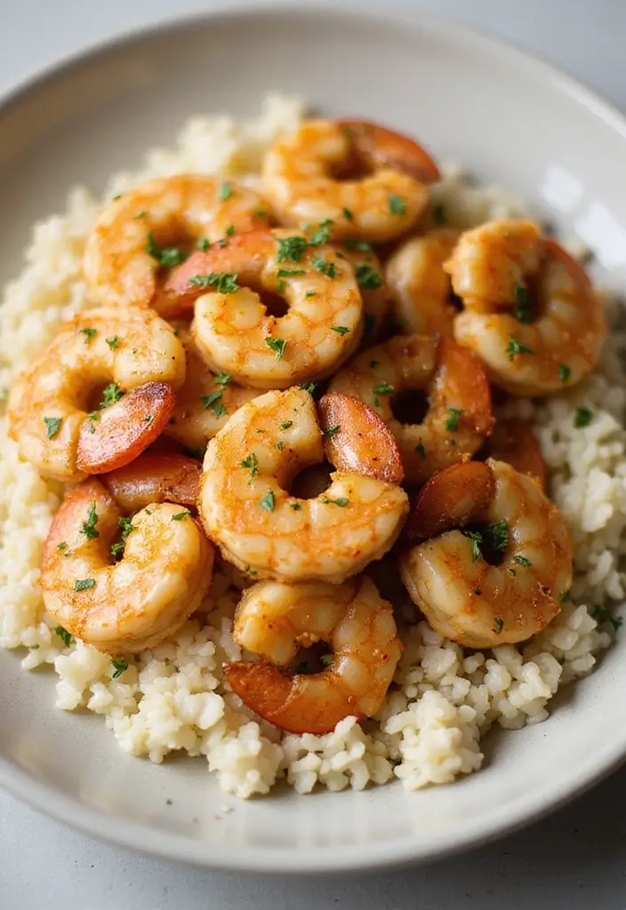 27 Gluten Free Family Meal Recipes Everyone Will Enjoy - 22. Garlic Butter Shrimp and Rice