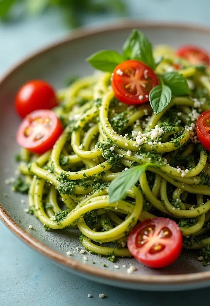 27 Gluten Free Family Meal Recipes Everyone Will Enjoy - 8. Zucchini Noodles with Pesto