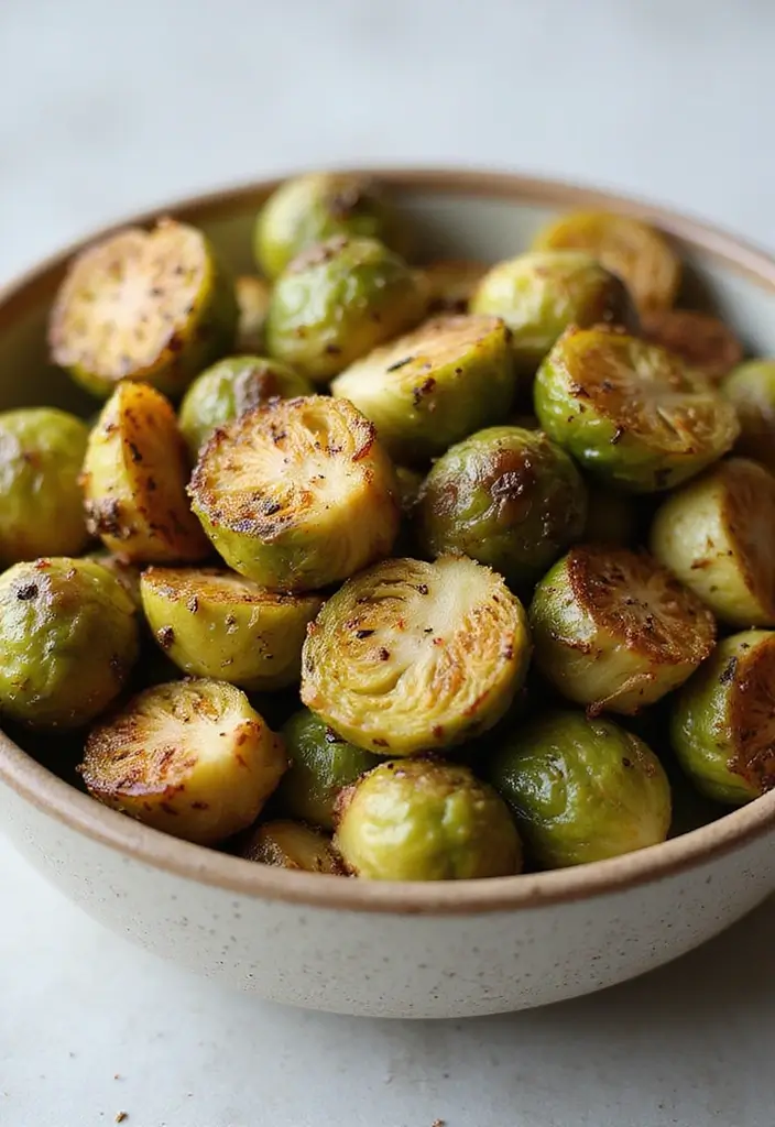 27 Healthy Air Fryer Meal Ideas for the Whole Family - 1. Crispy Air Fryer Brussels Sprouts