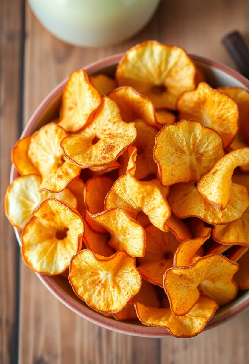 27 Healthy Air Fryer Meal Ideas for the Whole Family - 15. Air Fryer Apple Chips