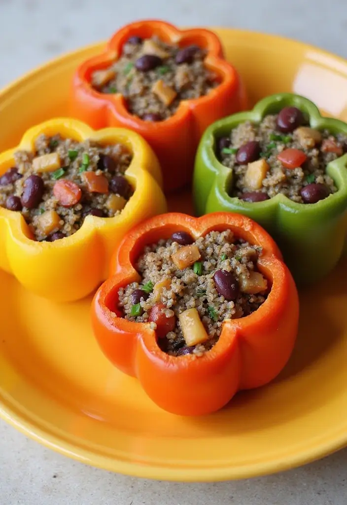 27 Healthy Air Fryer Meal Ideas for the Whole Family - 3. Air Fryer Quinoa Stuffed Peppers