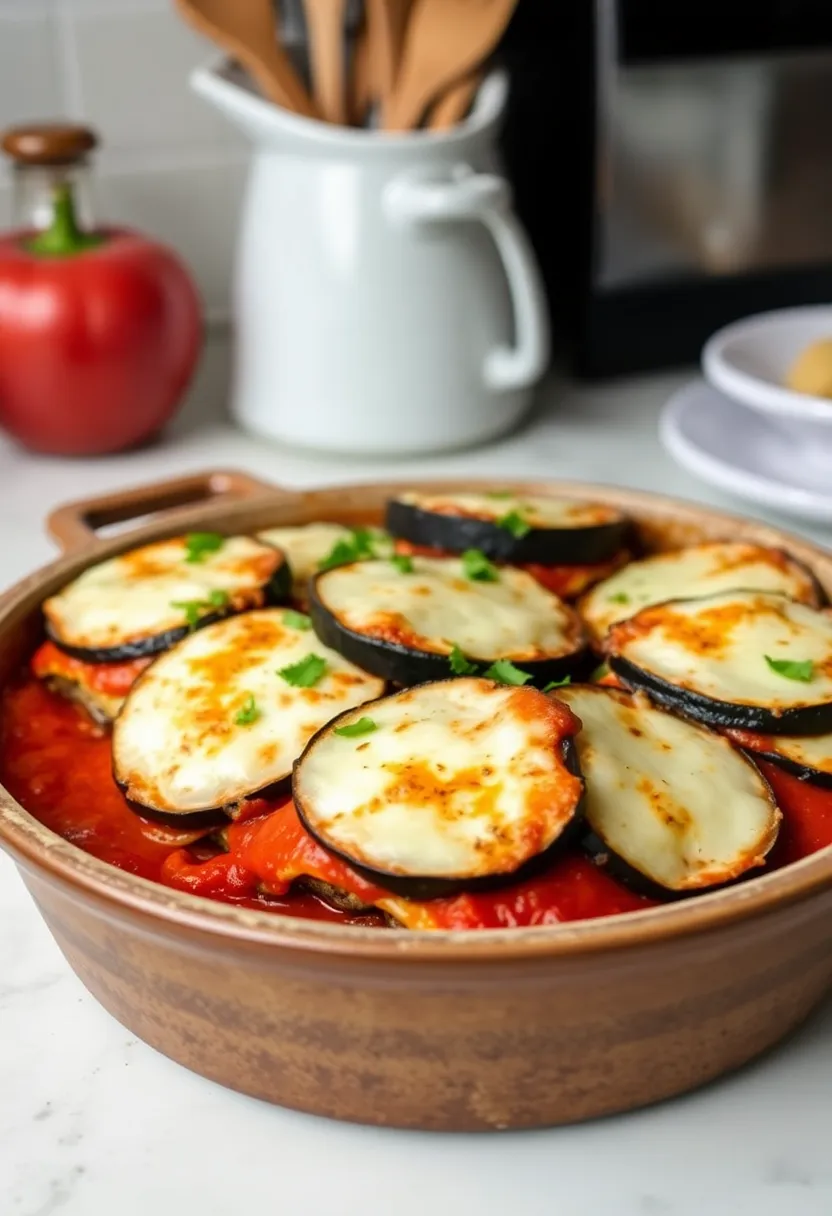 27 Healthy Air Fryer Meal Ideas for the Whole Family - 8. Air Fryer Eggplant Parmesan
