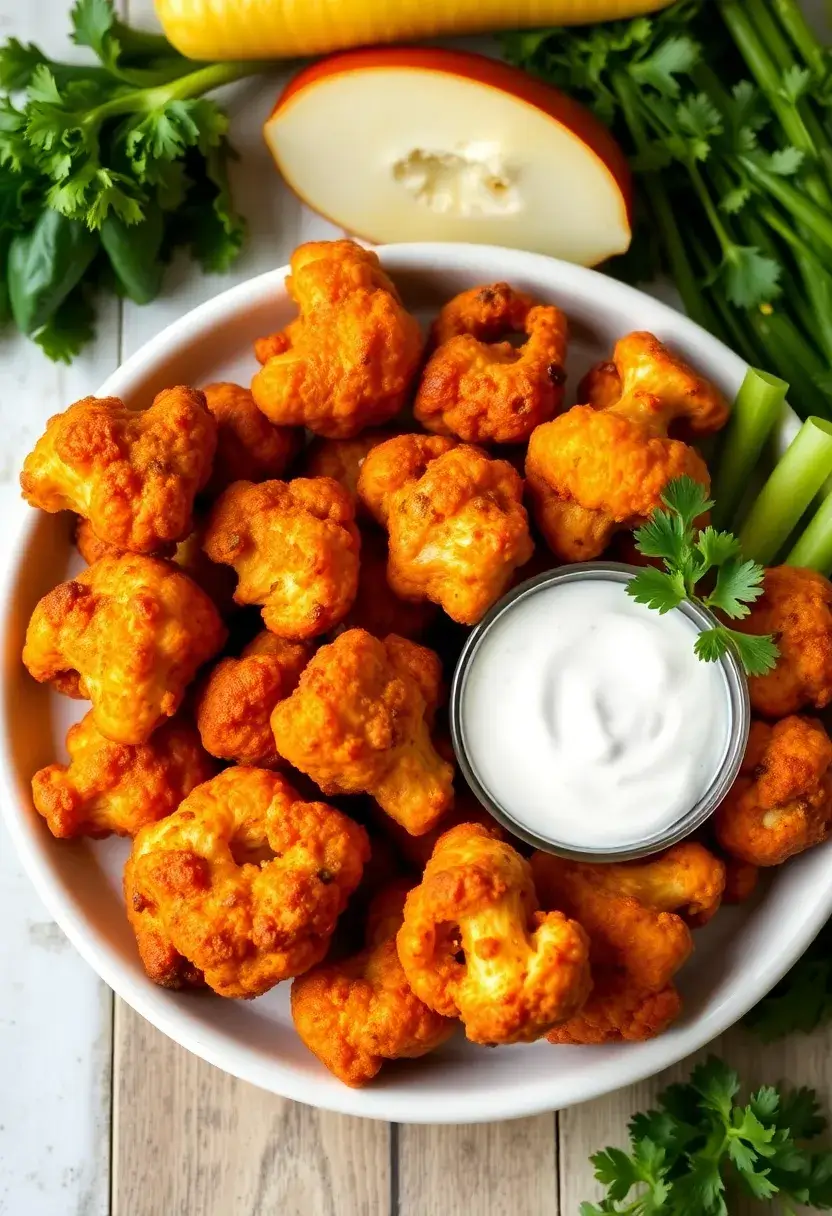 27 Healthy Air Fryer Meal Ideas for the Whole Family - 9. Air Fryer Cauliflower Wings
