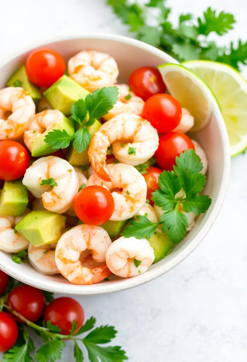 27 Low Carb Meals for the Whole Family to Enjoy - 10. Shrimp and Avocado Salad