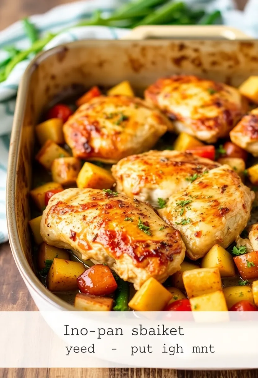 27 Low Carb Meals for the Whole Family to Enjoy - 17. Baked Chicken Thighs with Vegetables