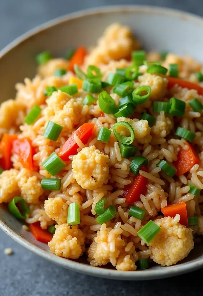 27 Low Carb Meals for the Whole Family to Enjoy - 2. Cauliflower Fried Rice