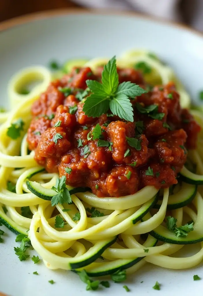 27 Whole30 Family Meal Recipes That Kids Will Actually Eat - 2. Zucchini Noodles with Meat Sauce