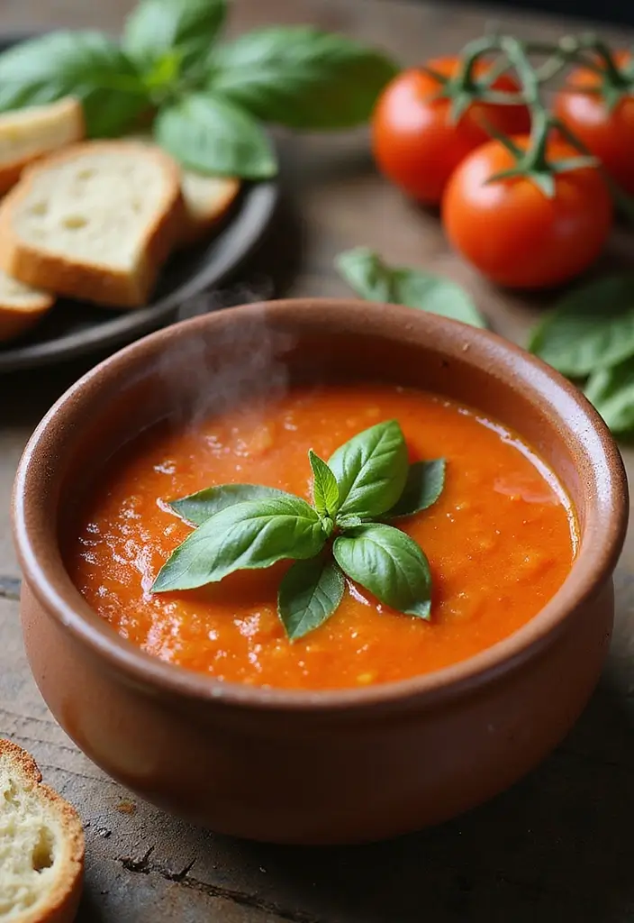 28 Cheap Healthy Meals for Family on a Tight Budget - 10. Tomato Basil Soup