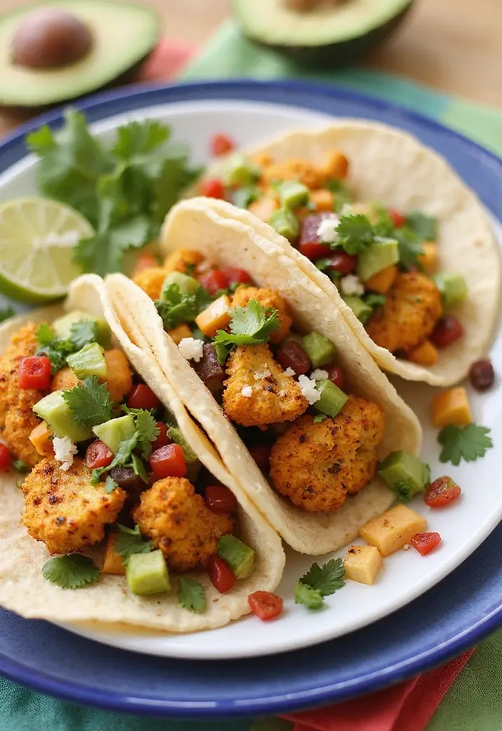 28 Cheap Healthy Meals for Family on a Tight Budget - 12. Cauliflower Tacos