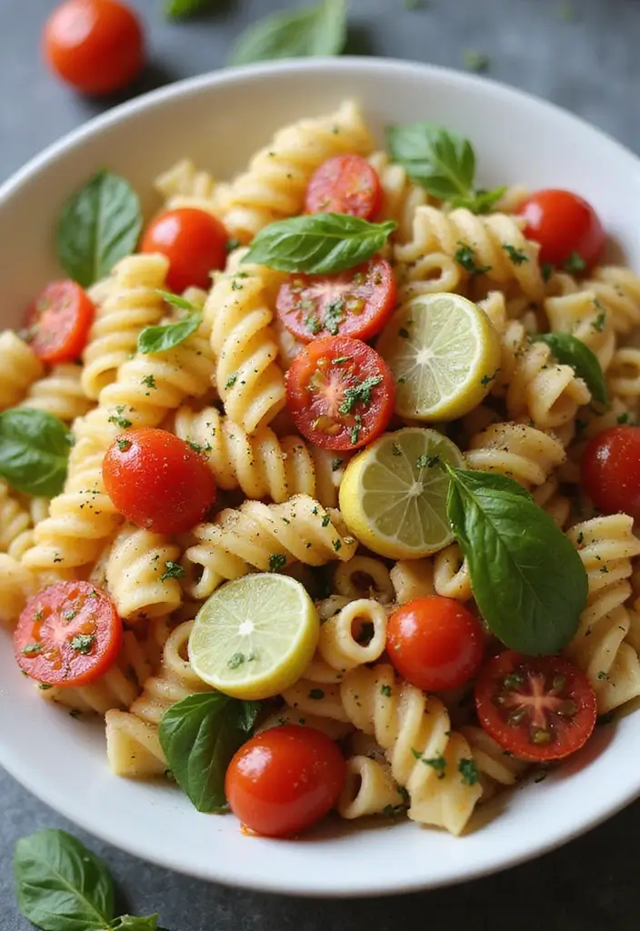 28 Cheap Healthy Meals for Family on a Tight Budget - 17. Mediterranean Pasta Salad