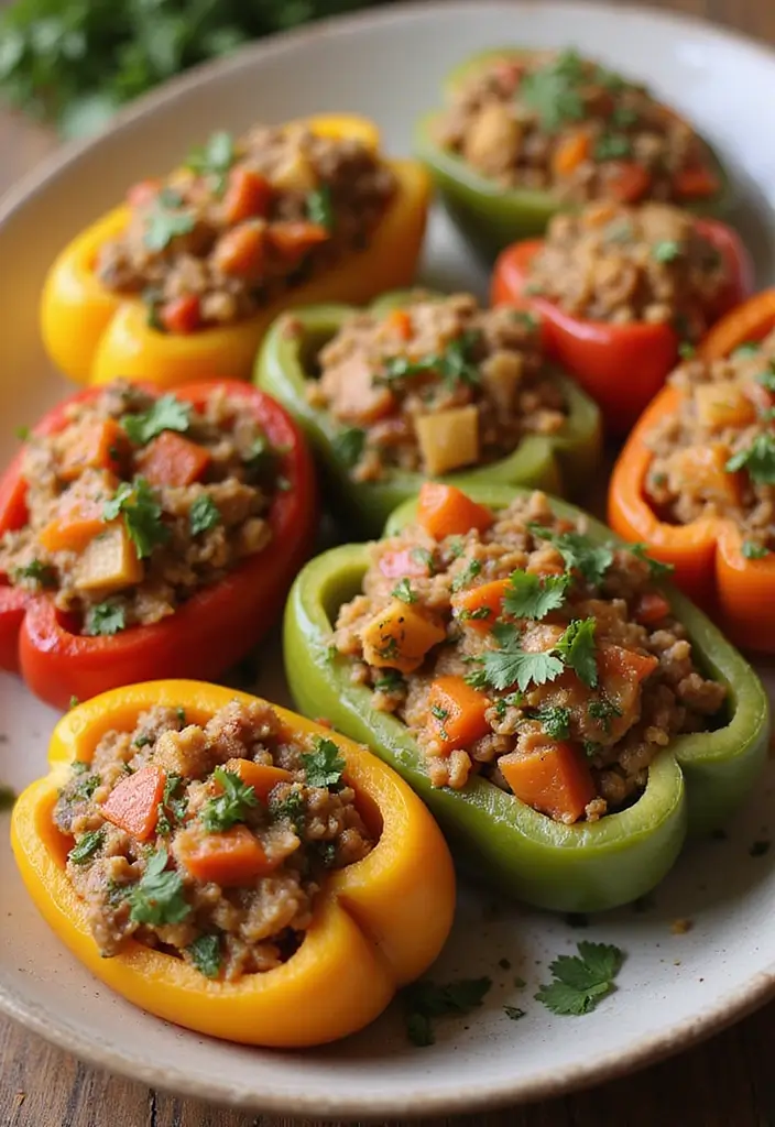 28 Cheap Healthy Meals for Family on a Tight Budget - 22. Stuffed Bell Peppers