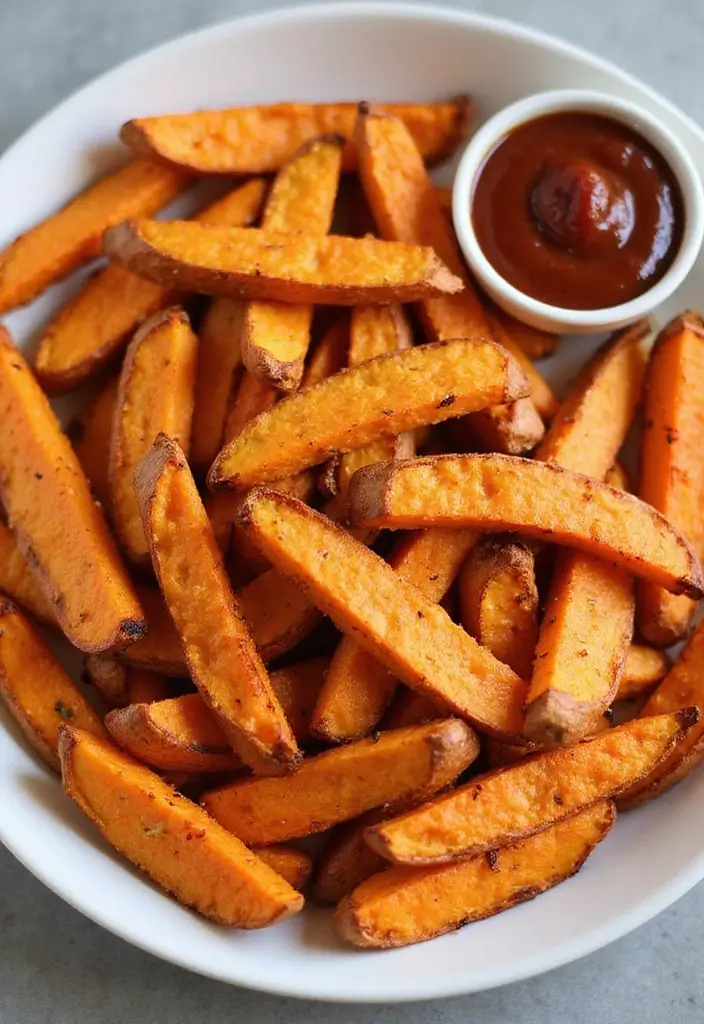 28 Cheap Healthy Meals for Family on a Tight Budget - 23. Baked Sweet Potato Fries