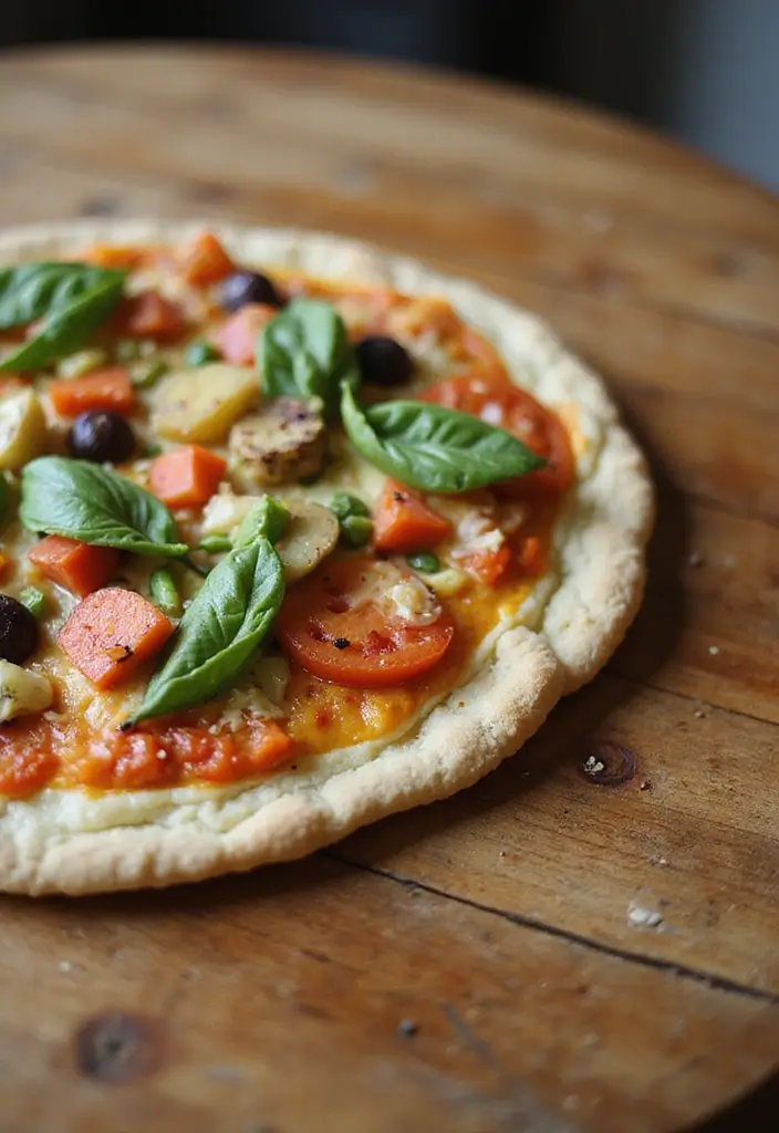 28 Cheap Healthy Meals for Family on a Tight Budget - 28. Veggie Pizza on Cauliflower Crust