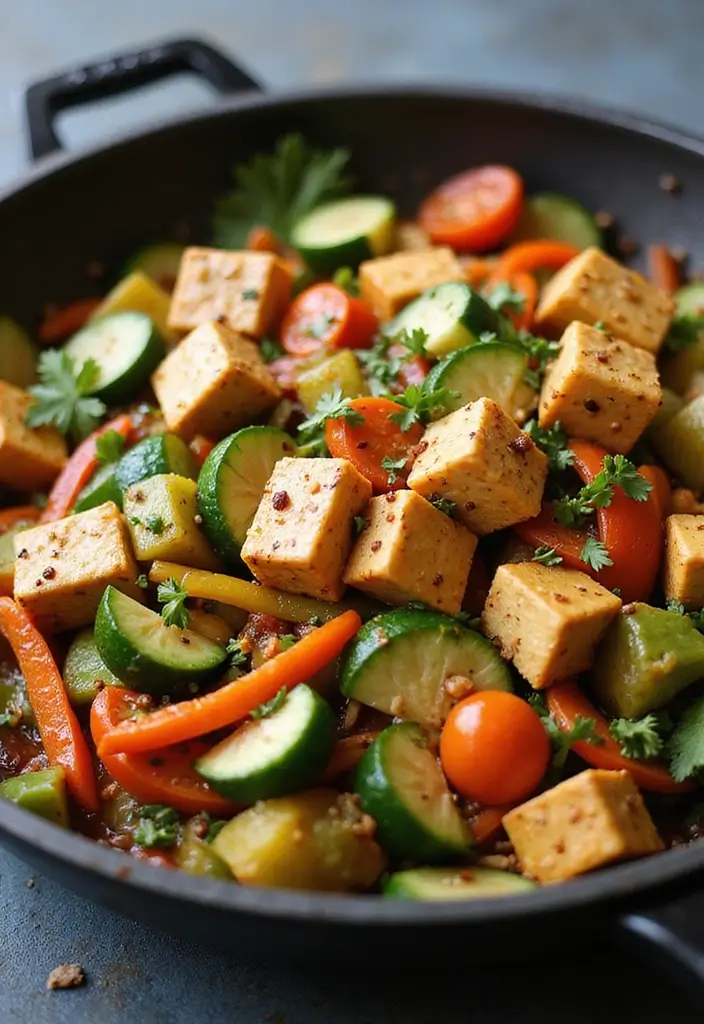 28 Cheap Healthy Meals for Family on a Tight Budget - 3. Veggie Stir-Fry with Tofu