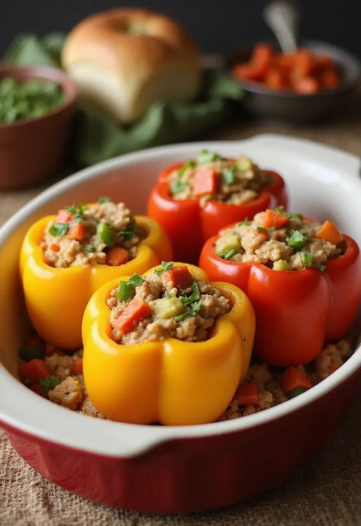 28 Family Friendly 21 Day Fix Meal Recipes That Work - 1. Turkey and Vegetable Stuffed Peppers