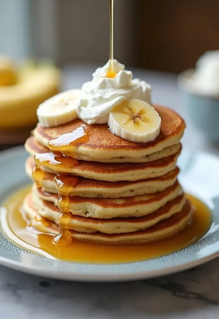 28 Family Friendly 21 Day Fix Meal Recipes That Work - 14. Banana Pancakes with Greek Yogurt