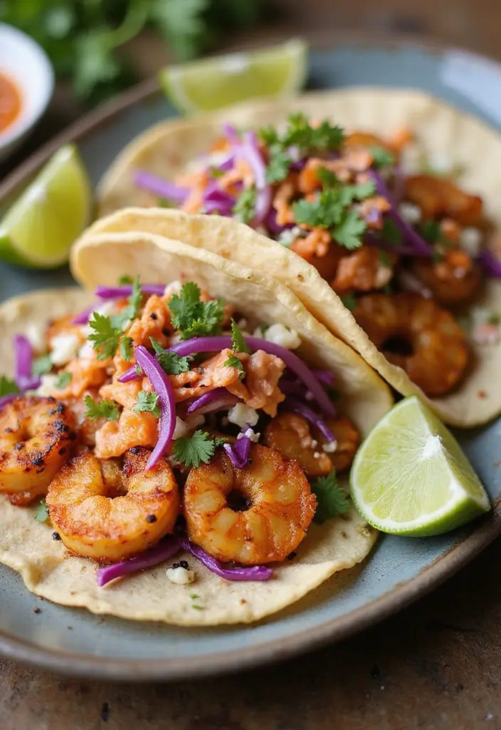 28 Family Friendly 21 Day Fix Meal Recipes That Work - 15. Grilled Shrimp Tacos with Cabbage Slaw