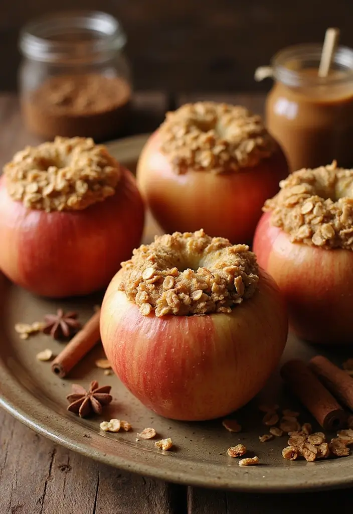 28 Family Friendly 21 Day Fix Meal Recipes That Work - 28. Baked Apples with Cinnamon Oat Topping