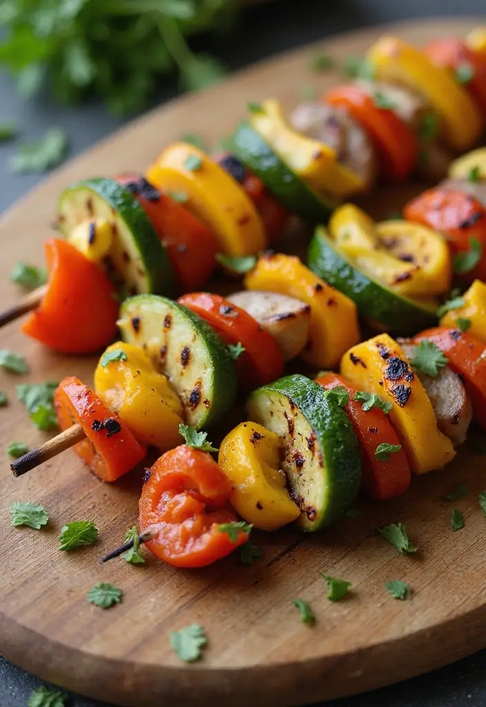 28 Family Friendly Dairy Free Meal Recipes for All Ages - 14. Grilled Vegetable Skewers