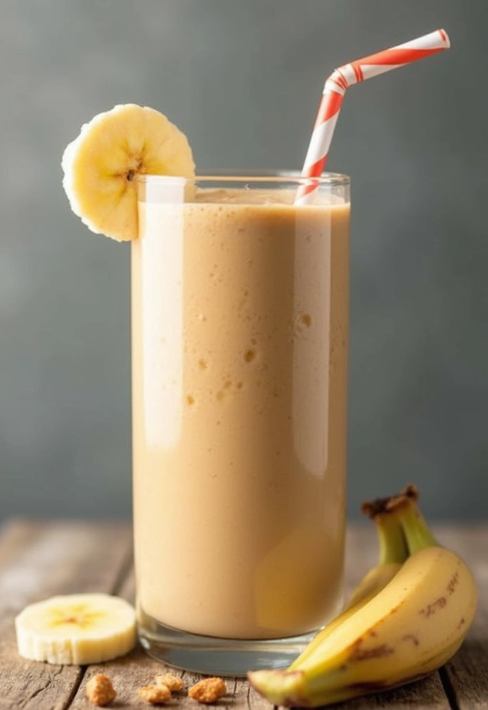 28 Family Friendly Dairy Free Meal Recipes for All Ages - 25. Peanut Butter Banana Smoothie