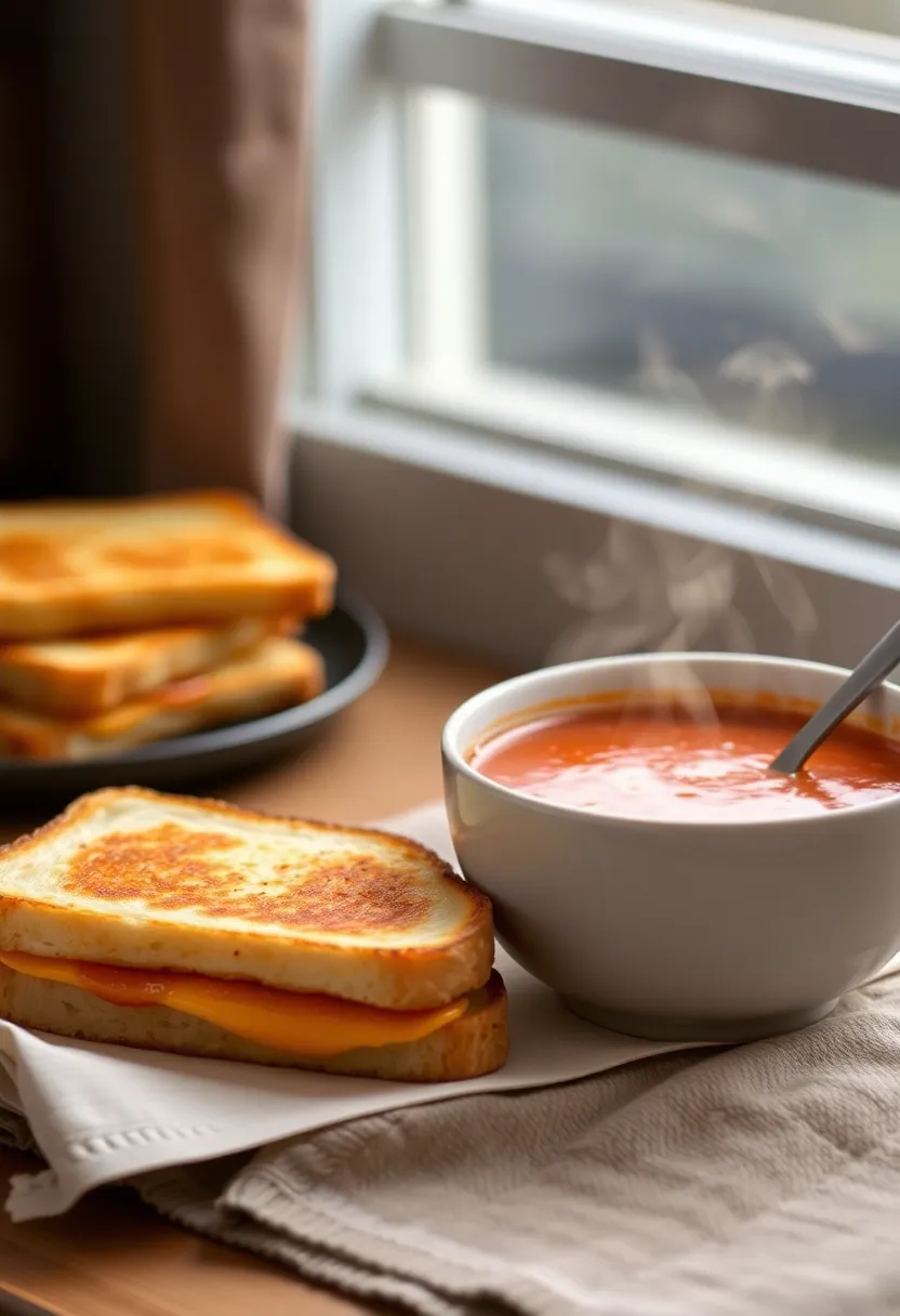 28 Family Meals Under 20 Dollars That Stretch Your Budget - 19. Grilled Cheese and Tomato Soup