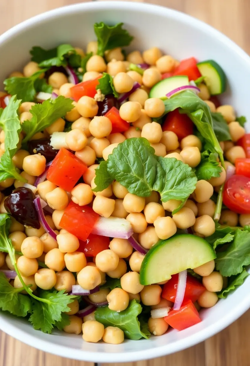 28 Family Meals Under 20 Dollars That Stretch Your Budget - 21. Veggie and Chickpea Salad