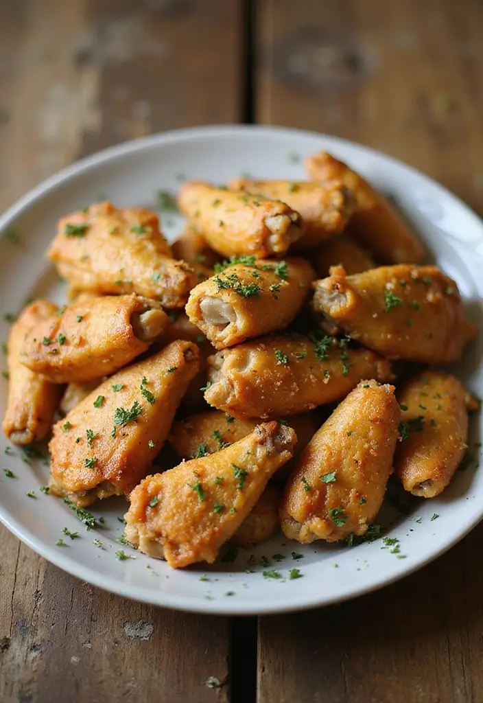 28 Keto Crock Pot Family Meal Recipes for Low Carb Eating - 21. Garlic Parmesan Chicken Wings
