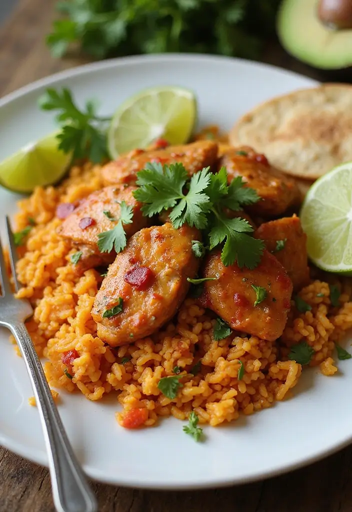 28 Keto Crock Pot Family Meal Recipes for Low Carb Eating - 26. Mexican Chicken and Rice