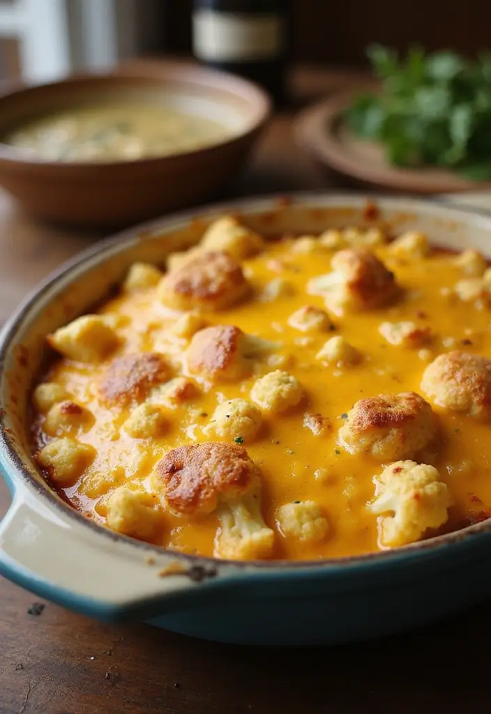 28 Keto Crock Pot Family Meal Recipes for Low Carb Eating - 4. Cheesy Cauliflower Casserole