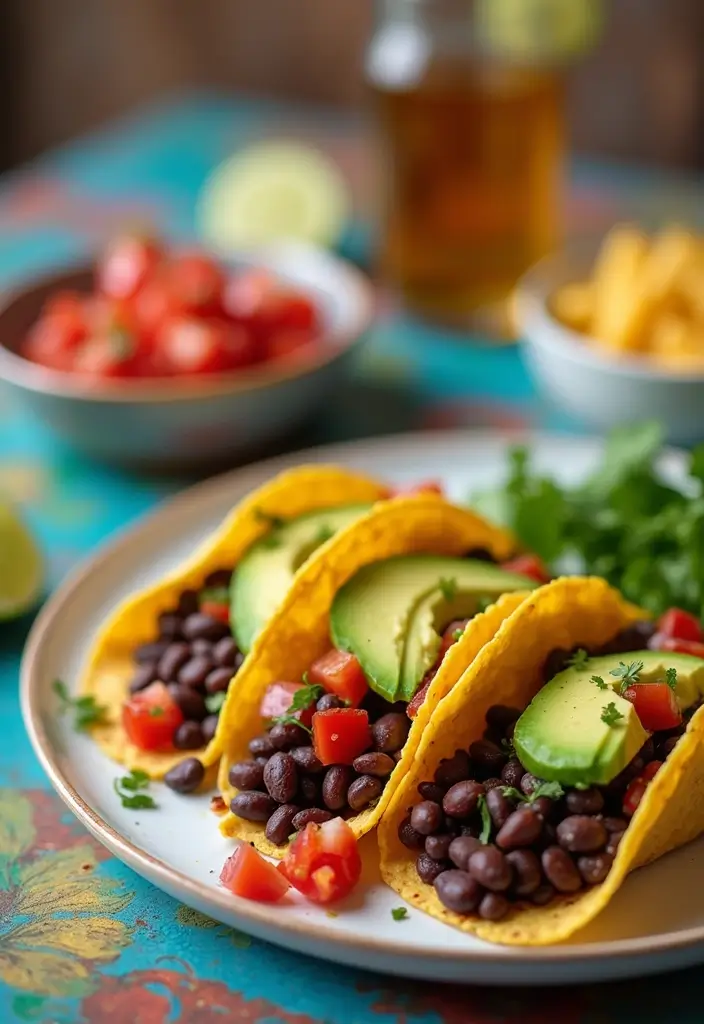 28 Low Calorie Healthy Family Dinner Recipes to Try - 14. Black Bean Tacos