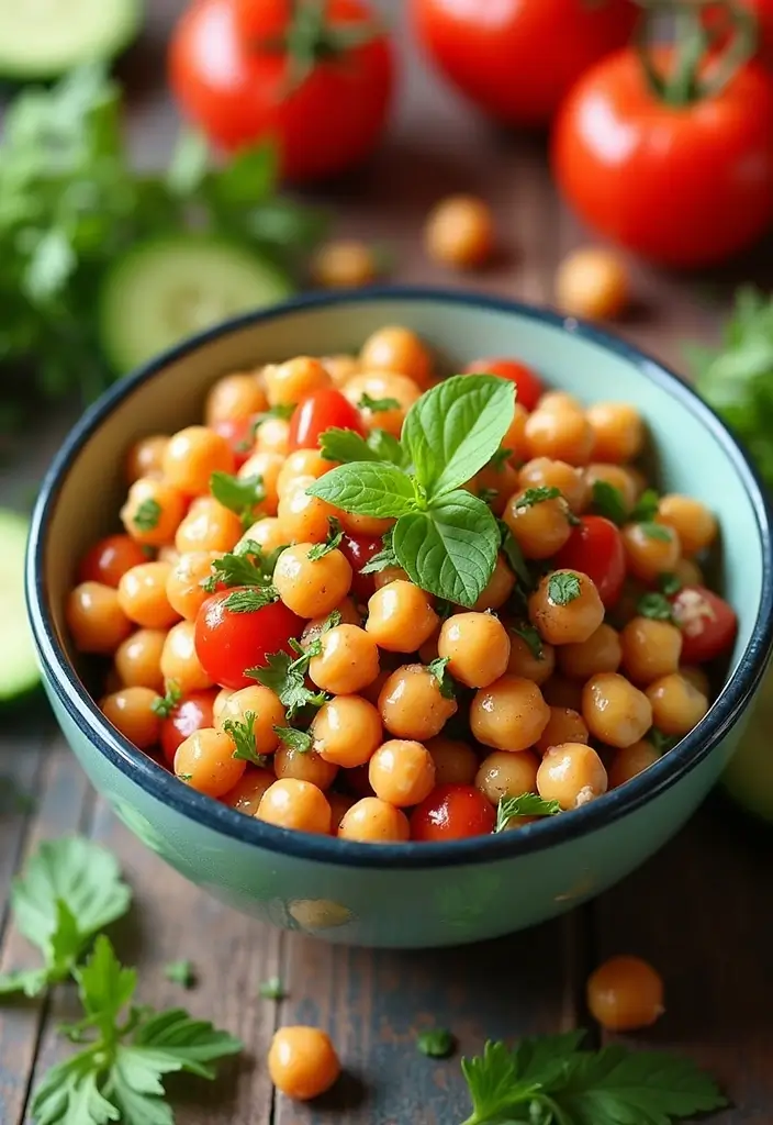 28 Low Calorie Healthy Family Dinner Recipes to Try - 15. Mediterranean Chickpea Salad