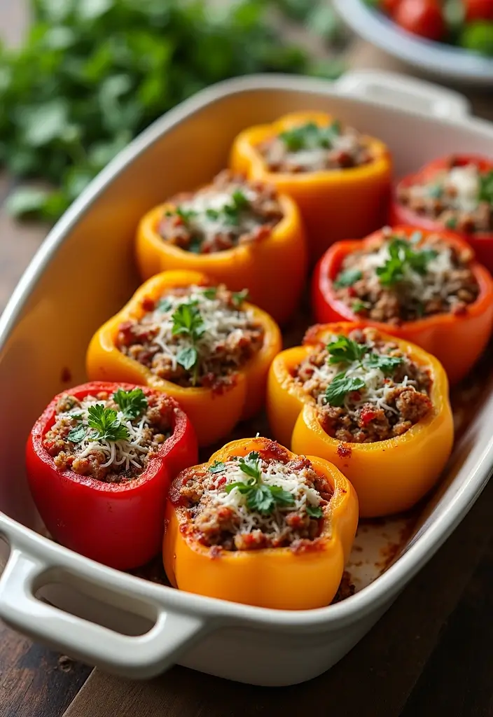 28 Old Fashioned Family Recipes for Classic Meals - 17. Heirloom Stuffed Bell Peppers
