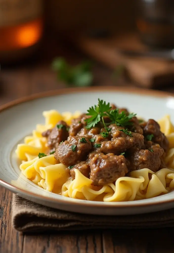 28 Old Fashioned Family Recipes for Classic Meals - 2. Hearty Beef Stroganoff