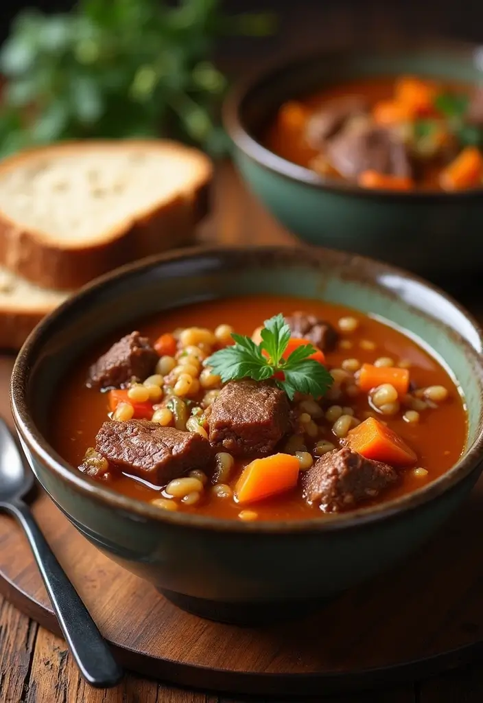 28 Old Fashioned Family Recipes for Classic Meals - 7. Comforting Beef and Barley Stew