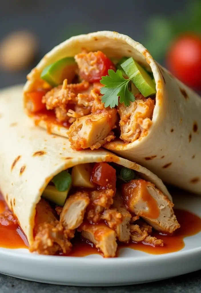 28 Quick Dinner Ideas for Busy Moms and Families - 14. BBQ Chicken Wraps